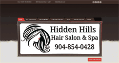 Desktop Screenshot of hiddenhillssalon.com